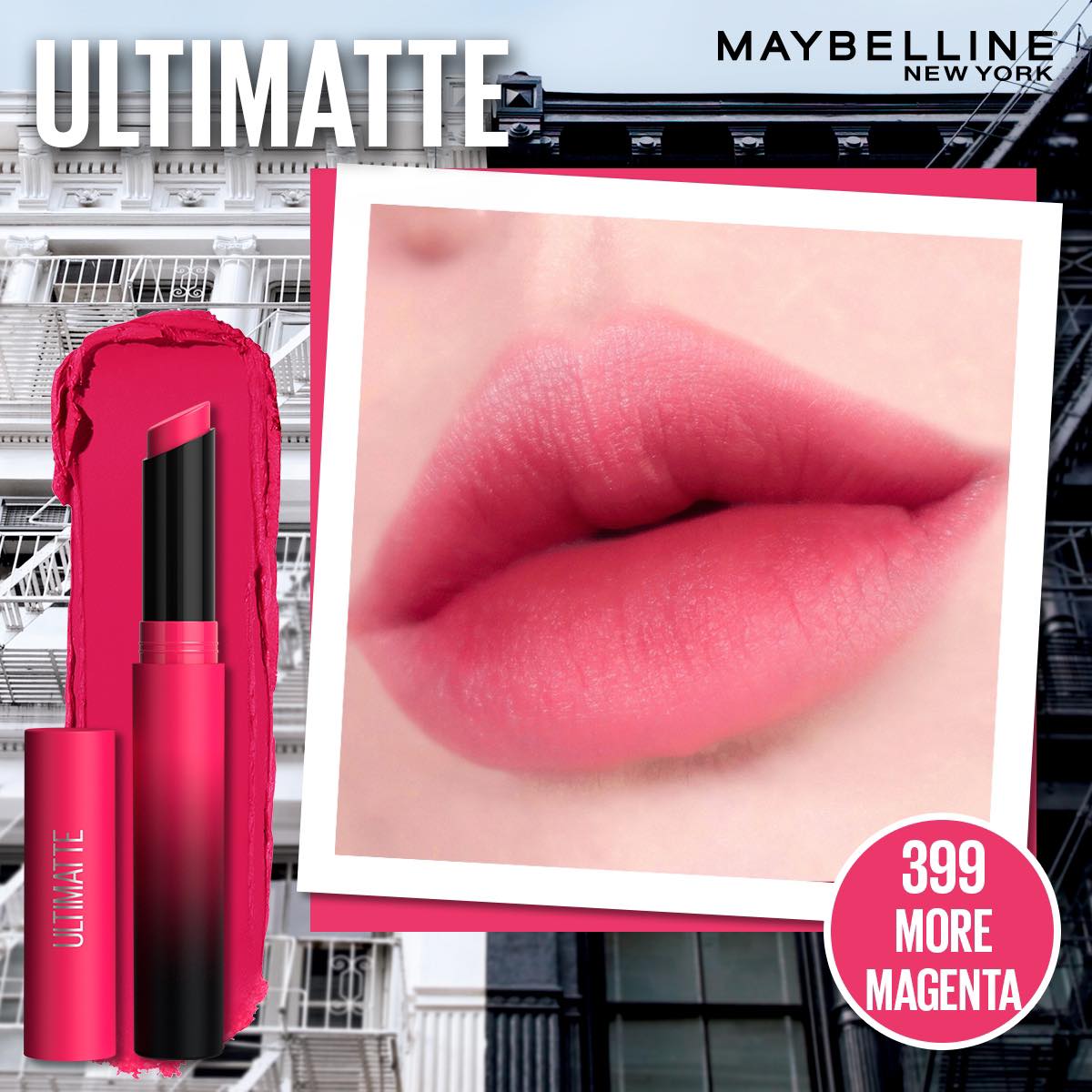 Maybelline Ultimatte Lipstick 1.7g.